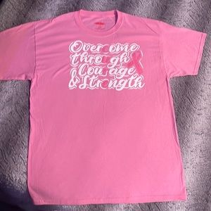 Pink breast cancer tee shirt